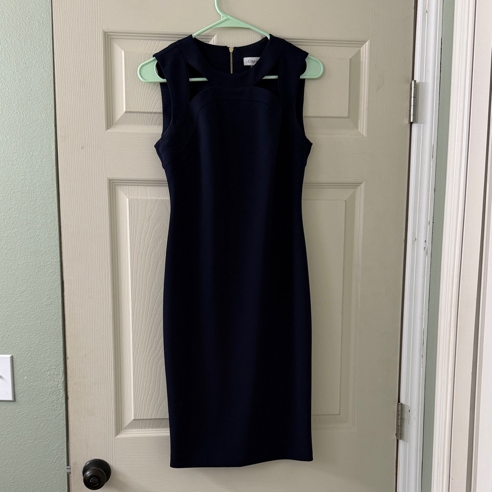 Calvin Klein Midnight Blue Midi Dress